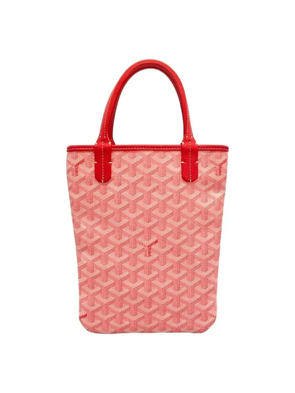 Goyard Tote Bag Poitiers Pink Markage Leather